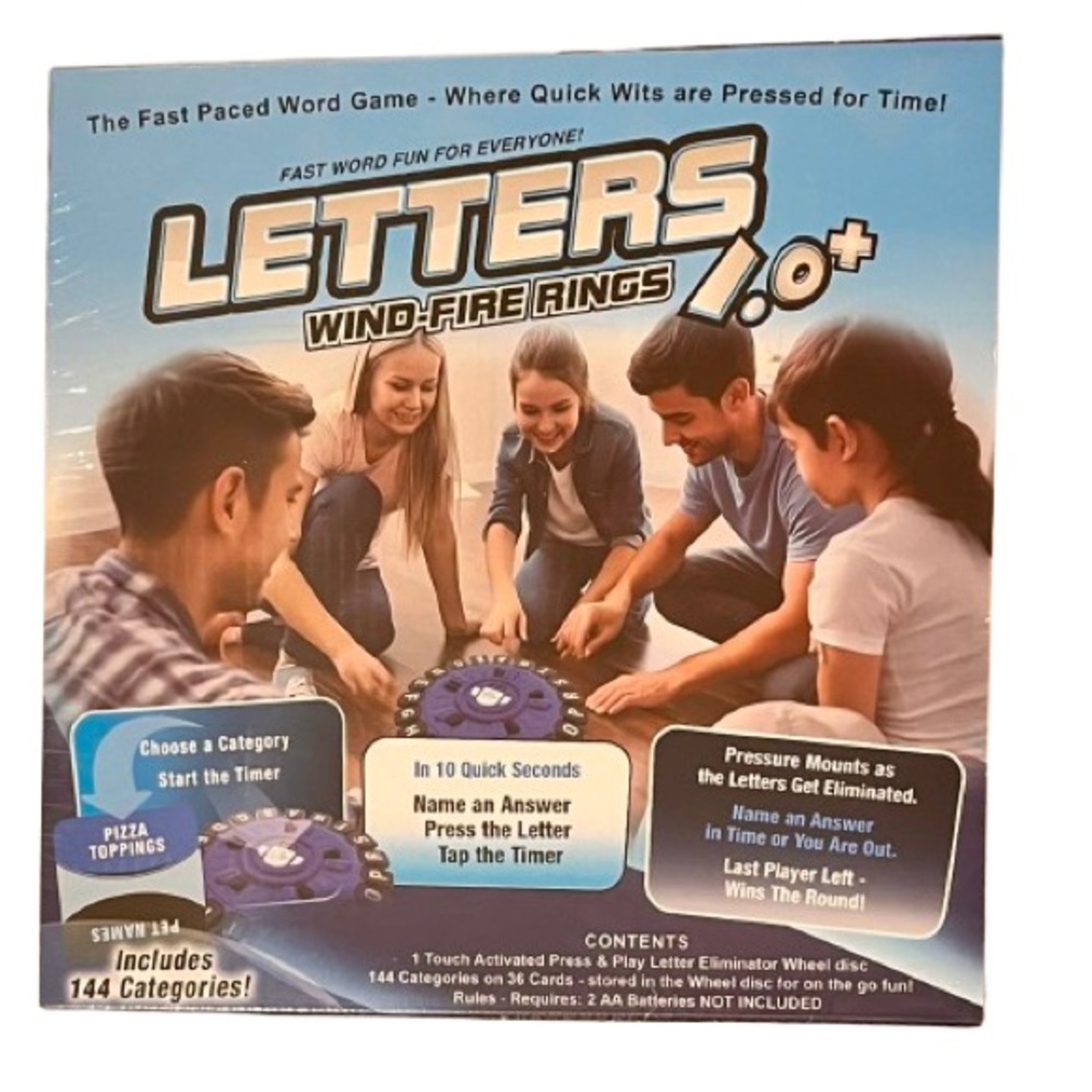 🆕-Letters Wind-Fire Rings Family Board
Game. - Picture 3 of 3